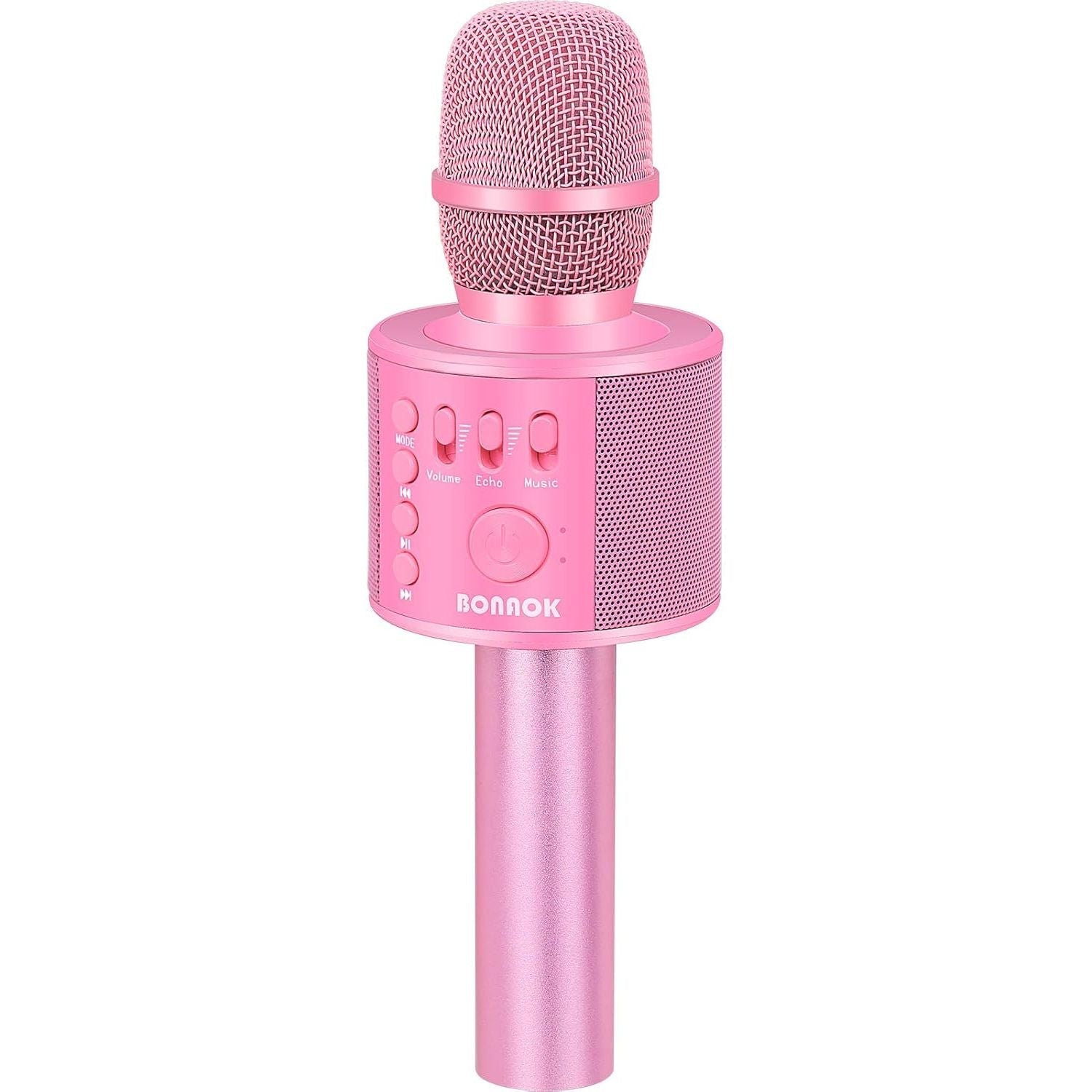 Buy now BONAOK Wireless Bluetooth Karaoke Microphone, 3-in-1 Portable Handheld Mic Speaker Machine for All Smartphones, Gifts to Girls Boys Kids Adults All Age Q37(Black Gold) p-ink at indiglob india