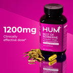 HUM Best of Berberine Supplement 1200mg, Metabolic & Gut Health, 60 Count | BioPerine, High Absorption, 2 Capsules Daily, Vegan, Non-GMO, Gluten Free