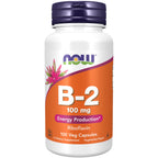 Buy now NOW Foods Supplements, Vitamin B-2 (Riboflavin) 100 mg, Energy Production*, 100 Veg Capsules at indiglob india