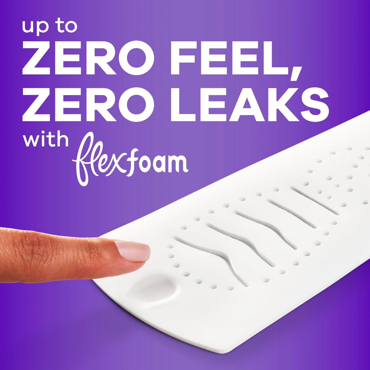 Always Radiant Teen with FlexFoam Pads, Size 4, Overnight Absorbency, with Wings, Unscented, Up to Zero leaks, Zero Feel Protection, 18 Count
