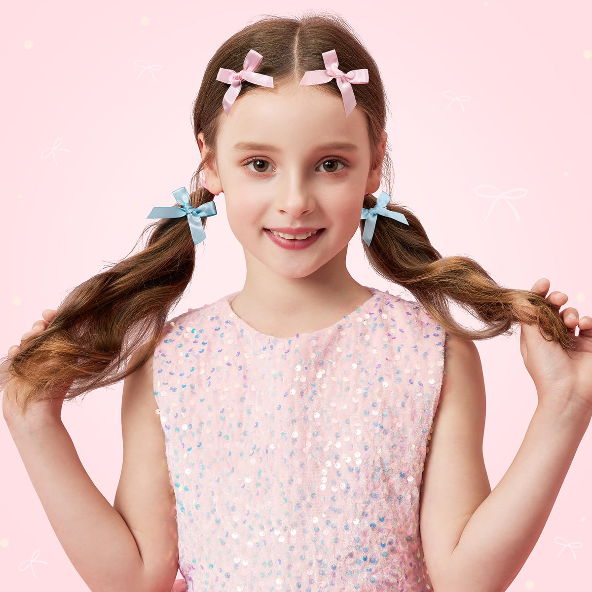 Teenitor Hair Accessories for Girls 193pcs Hair Clips for Girls Toddler Hair Accessories, Mini Girls Hair Clips, Small Claw Clips Bobby Pins and Hair Ties