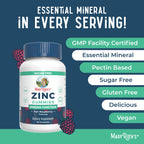 MaryRuth's Zinc Gummies, Zinc Supplements, Vegan, Pectin Based, 30 Servings