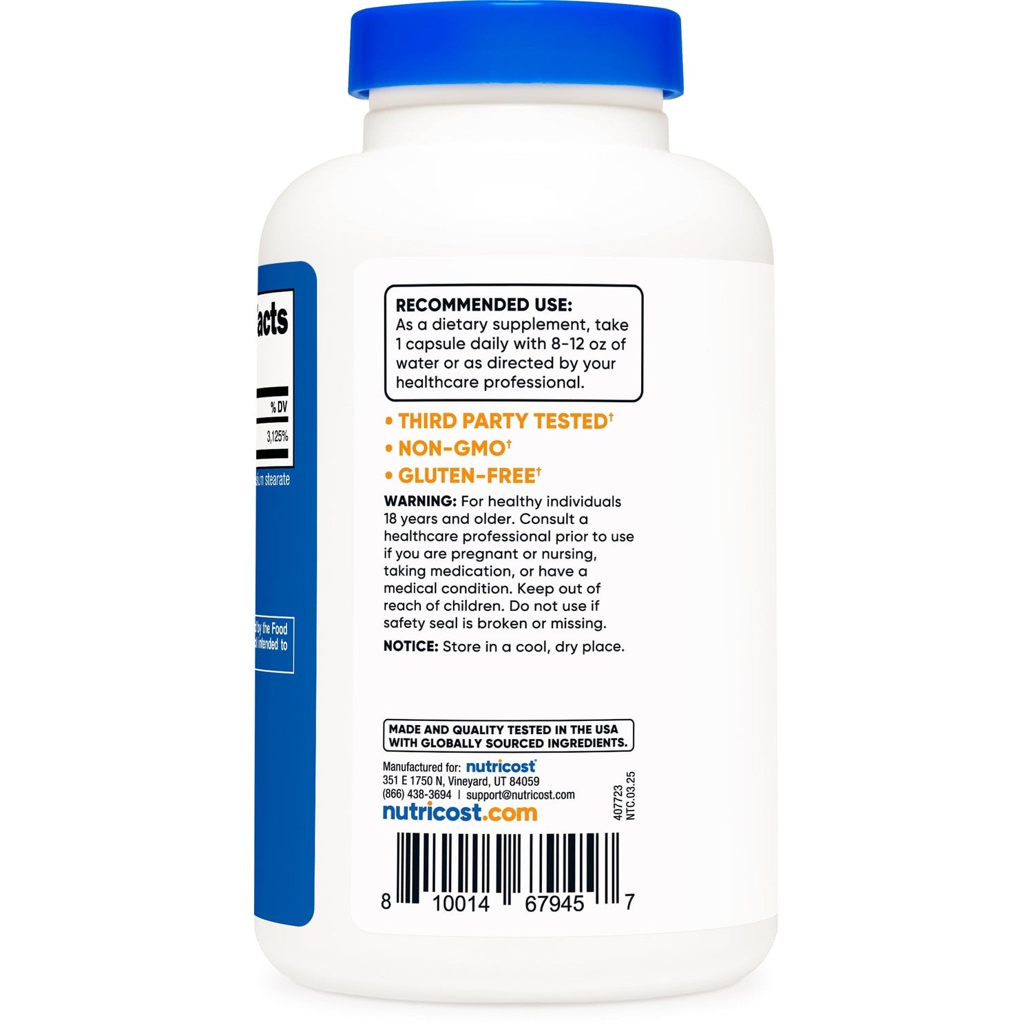 Nutricost Niacinamide (Vitamin B3) 500mg, 240 Capsules, Flush Free | Gluten-Free, GMO-Free