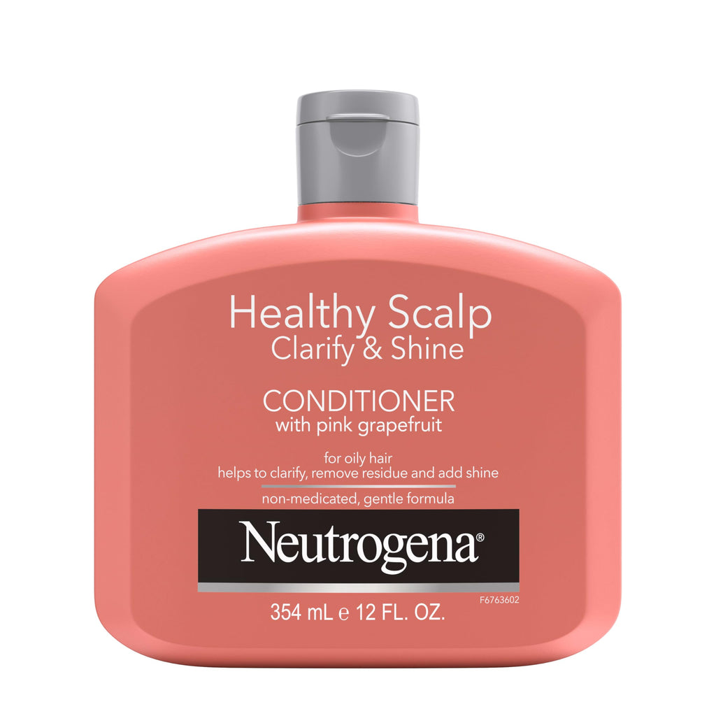 Buy now Neutrogena Exfoliating Healthy Scalp Clarify & Shine Conditioner for Oily Hair and Scalp, Anti-Residue Conditioner with Pink Grapefruit, Paraben & Phthalate-Free, Color-Safe, 12oz at indiglob india