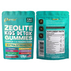 Zeolite Kids Detox Gummies, 9-in-1 Sugar-Free, Mixed Berry, 2 Pack | Extra Strength with Zeolite, Omega-3, Magnesium, Elderberry, Vitamin C, Milk Thistle, Vitamin D3, Zinc, B12