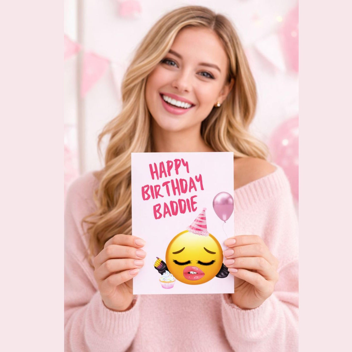 GIFTING GIGGLES Happy Birthday Card for Women - Best Friend, Sister, Mother, Daughter - Bday Card for her - BADDIE meme - 13th 16th 18th 21st 25th 30th 40th 50th