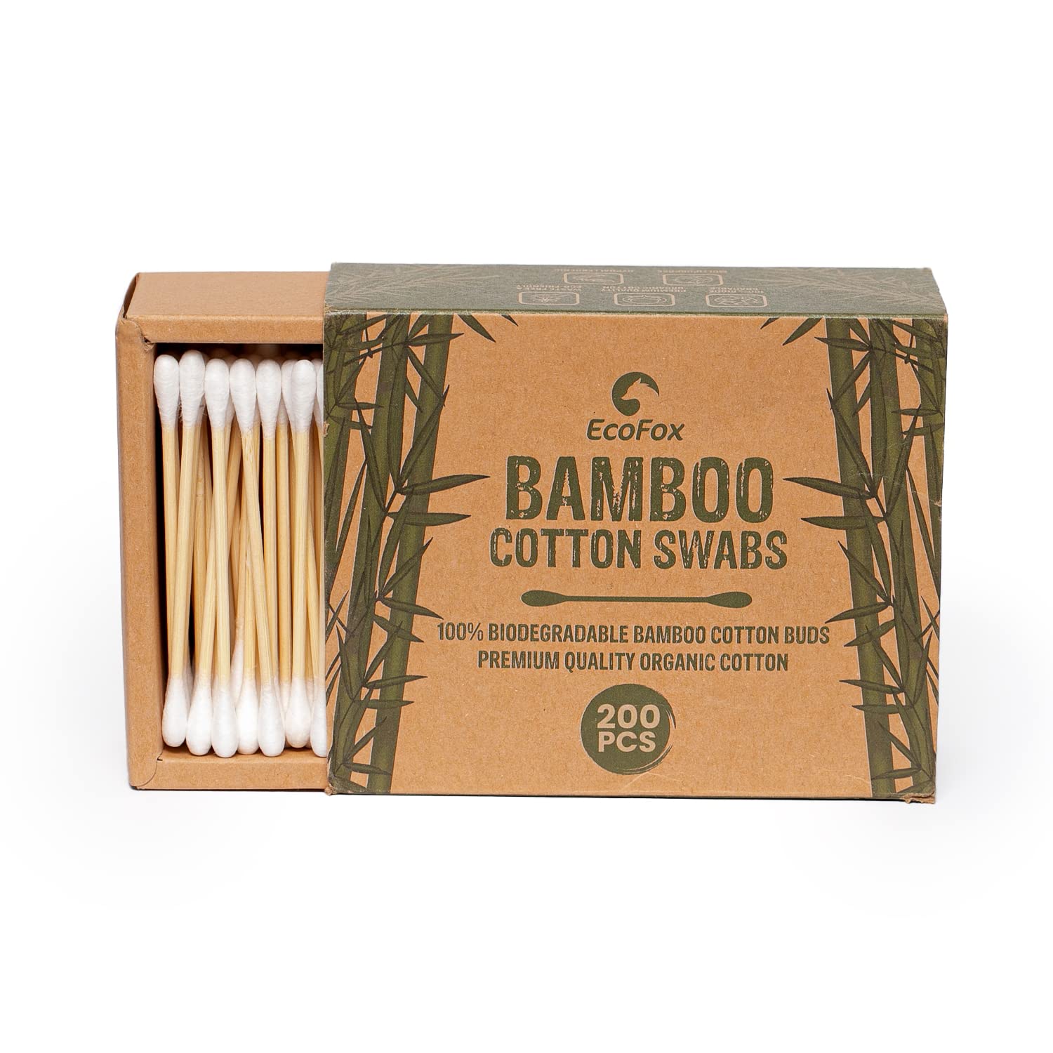 Buy now Bamboo Cotton Swabs 500 Count | Biodegradable & Organic Cotton Buds | Double Tipped Sticks | 100% Eco-Friendly & Natural | Perfect for Makeup & Nail Applications, Arts & Crafts, Removing Dust & Dirtâ€¦ 200 Count (Pack of 1) at indiglob india