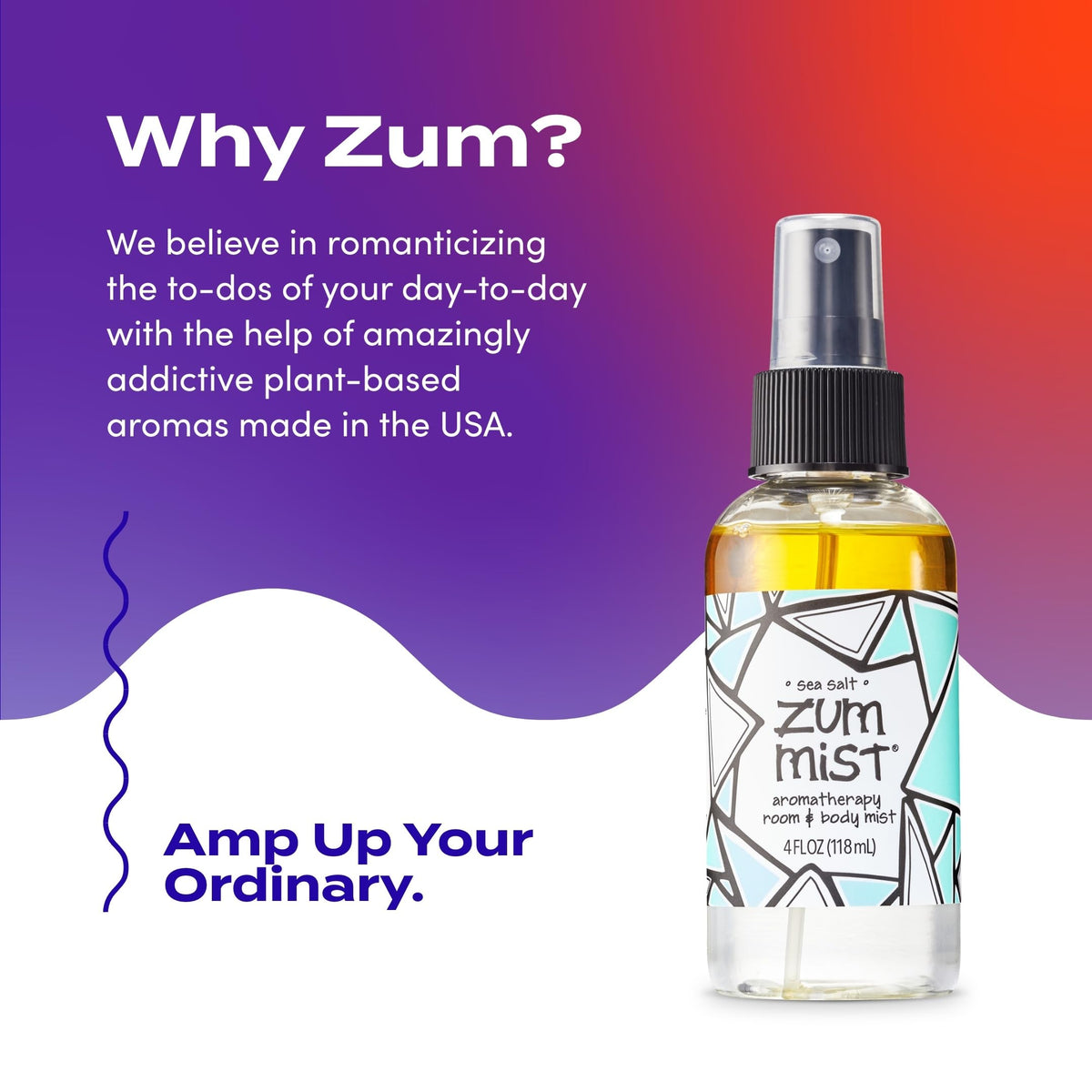 Zum Room & Body Spray - Sea Salt, 4 fl oz (2 Pack)