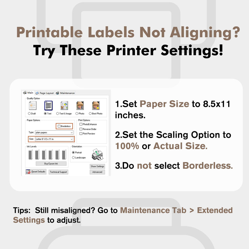 A-SUB 2 inch Round Labels for Inkjet & Laser Printer, 360 Pcs