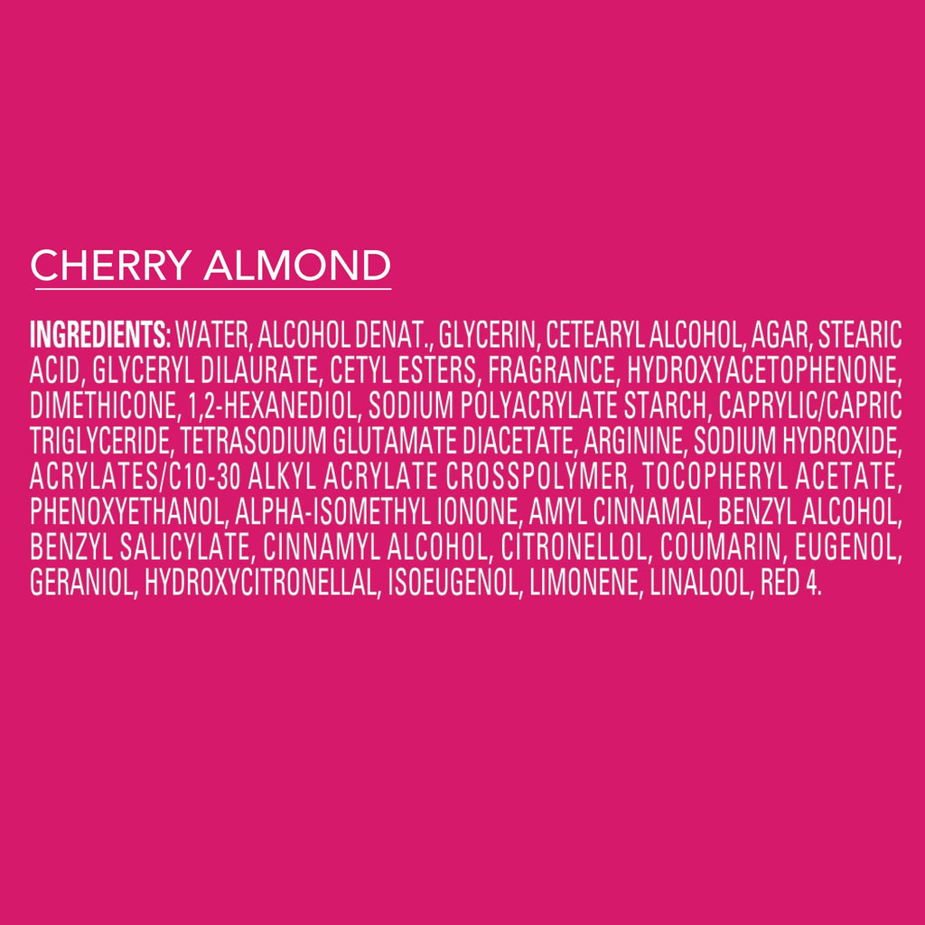 Jergens Cherry Almond Body Lotion Bursts, Squishy Moisturizer, 38 ct | Squishy Heart-Shaped Bursts, Cherry Almond Scent, Moisturizing Lotion, Teen Gift, Birthday Idea