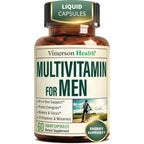 Vimerson Health Multivitamin for Men: Methylated B Vitamins, Chelated Minerals and Bioavailable D3 for Focus and Energy Support – Daily Mens Multivitamins and Multiminerals – 60 Capsules