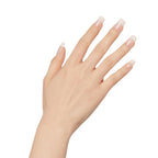 Buy now KISS Salon Acrylic Press On Nails, Nail glue included, 'Cashmere', French, Medium Size, Squoval Shape, Includes 28 Nails, 2g Glue, 1 Manicure Stick, 1 Mini file at indiglob india