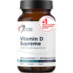 Designs for Health Vitamin D Supreme - Vitamin D 5000 IU with 2000mcg Vitamin K as MK4 for Bone Health, Heart Health, Mood & Immune Support - Vitamin D3 Enhanced with GG Supplement (60 Capsules)
