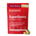 HumanN SuperBeets 3-in-1 Heart Chews + 3X Absorption 150mg CoQ10, 60 Ct | Blood Pressure Support, Nitric Oxide Support & Cellular Energy, Non-GMO Beetroot, Grape Seed Extract, Once Daily, Made in USA