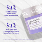 goPure Tighten & Lift Neck & Chest Moisturizer Cream for Visibly Firming, Tightening and Lifting the Look of Wrinkles & Crepey Skin, 1.7oz