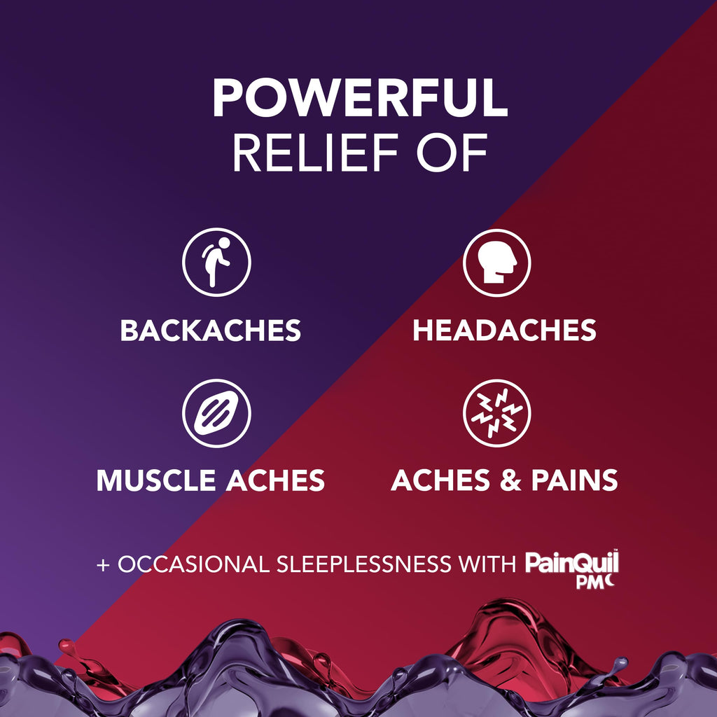 Buy now Vicks PainQuil & PainQuil PM Pain Relief Liquid, 1000mg Acetaminophen, 2x12 oz at indiglob india