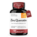 Zinc Quercetin Supplements 120 Vegetarian Capsules for Men & Women | Zink Supplement for Immune & Antioxidant Support cGMP Made in USA Pack of 1 By Sandhus