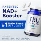 TRU NIAGEN NAD+ Supplement, Nicotinamide Riboside 300mg, 90 Daily Servings | Patented Niagen NR boosts NAD+ to support cellular energy and healthy aging. 300mg, one capsule daily — 90-day supply.