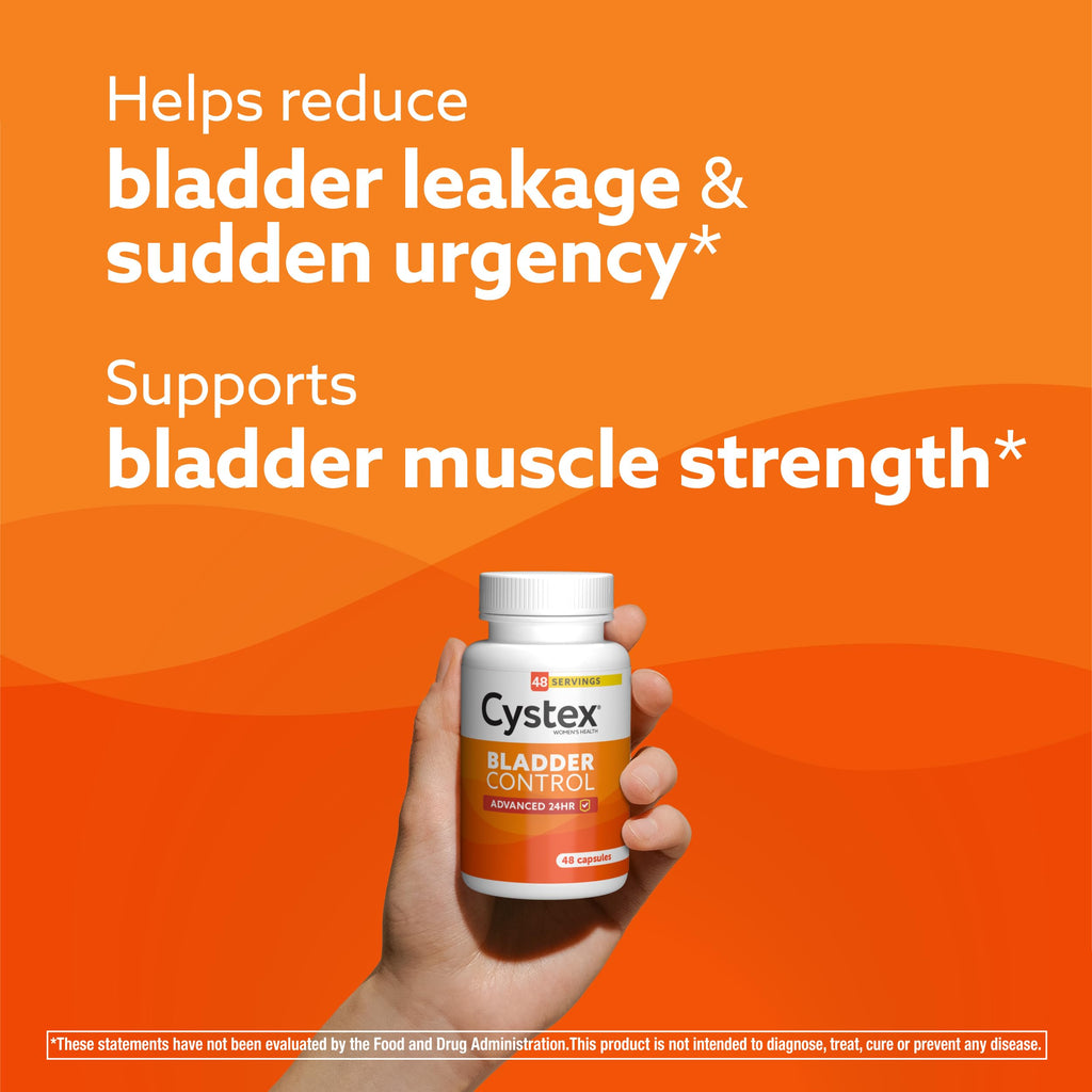 Cystex Bladder Control for Women, Helps Reduce Leaks & Urgency, 48 Capsules