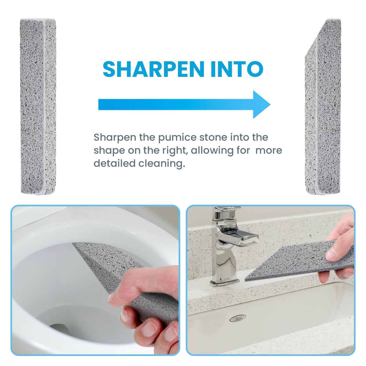 Riuja 14 Pack Pumice Stone Toilet Bowl Cleaner, Pumice Stone for Cleaning