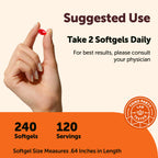 Micro Ingredients CoQ10 200mg Per Serving, 240 Softgels | Made with Coconut MCT Oil | Coenzyme Q10 (Ubiquinone) | Non-GMO