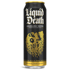 Buy now Liquid Death Sparkling Mountain Water, Real Mountain Source, Ice-Cold Cans, Infinitely Recyclable, 12 Fl Oz (Pack of 12) at indiglob india