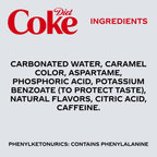 Buy now Diet Coke Soda Soft Drink Fridge Pack Mini Cans, 7.5 fl oz, 10 Pack at indiglob india