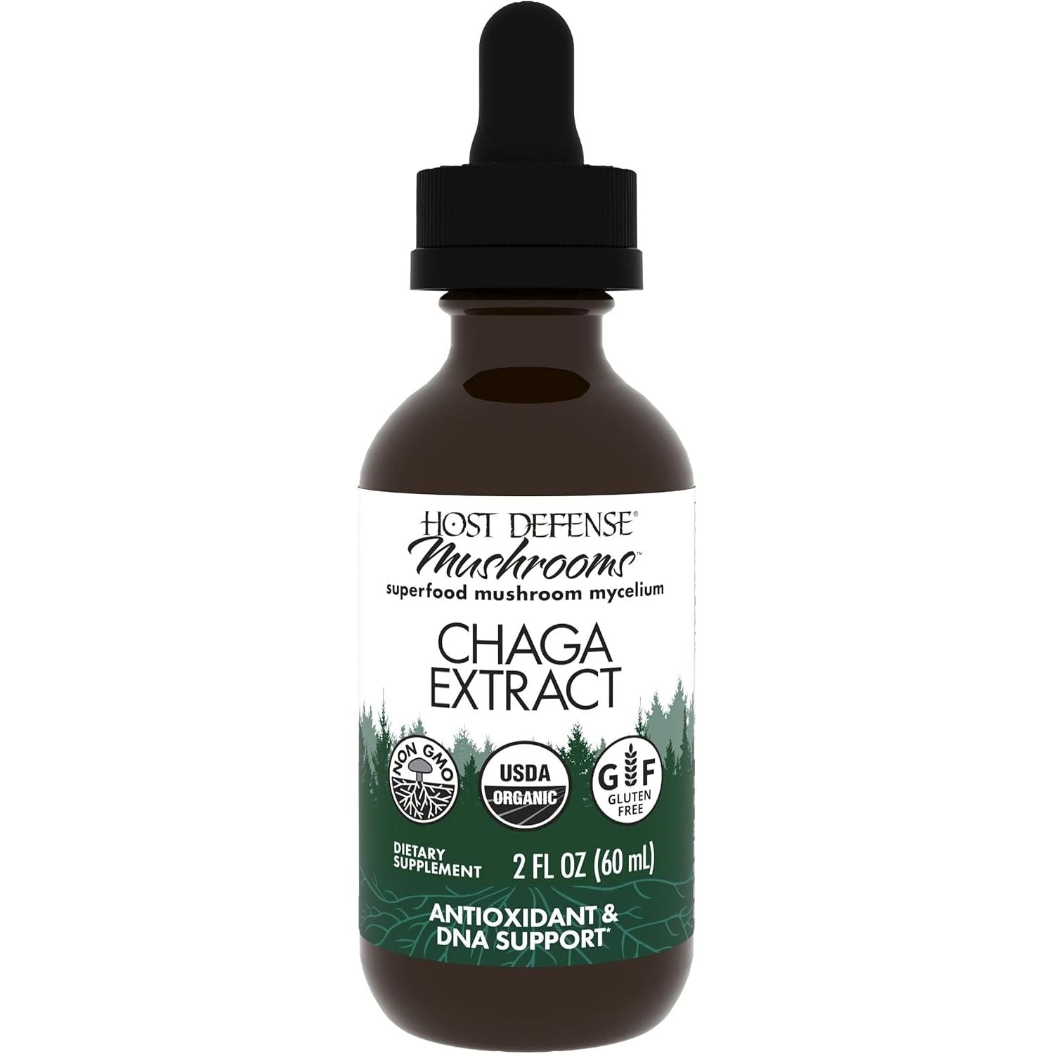 Buy now Host Defense Chaga Extract - Immune System Support Supplement - Chaga Mushroom for Antioxidant Activity Support - Liquid Dietary Mushroom Supplement - 2 fl oz (60 Servings)* at indiglob india