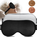 Buy now Heated Eye Mask (2-Packs), Moist Warm Compress Microwave with Flaxseed Cassia Seed, Weighted Eye Mask for Sleeping, Dry Eyes, Stye Eye Treatment, Relief Eye Fatigue (Black&Grey) at indiglob india
