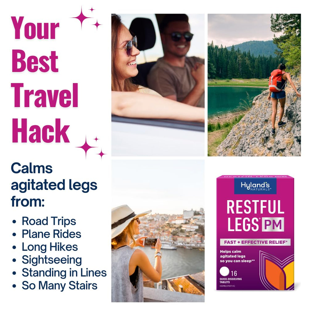 Hyland's Restful Legs PM, Nighttime Formula, Calms Agitated Legs so You Can Sleep, 50 Quick Dissolving Tablets (Pack of 2)