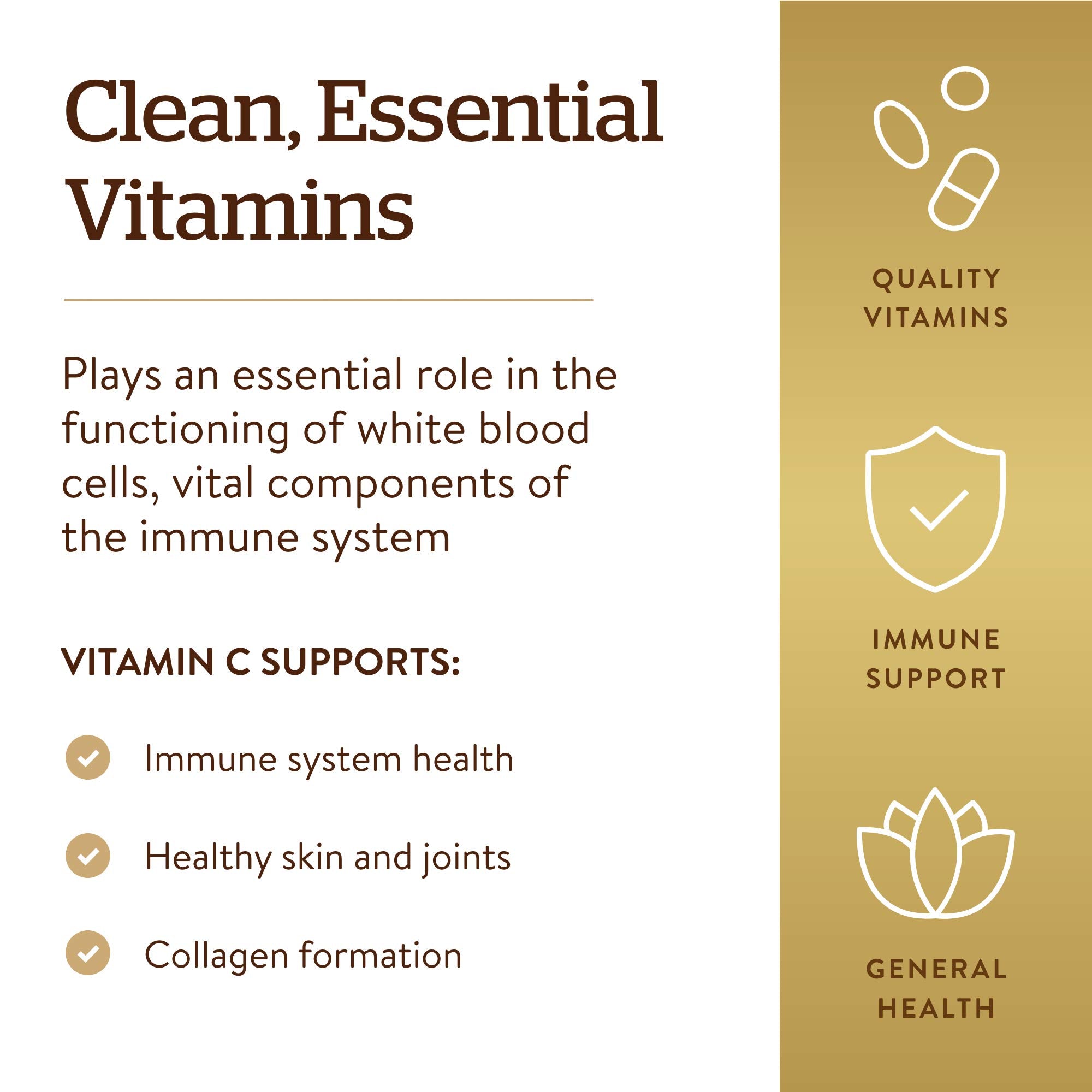 Solgar Vitamin C 1000 mg, 100 Vegetable Capsules Supplement | Antioxidant & Immune Support, Overall Health, Healthy Skin & Joints, Non-GMO, Vegan, Gluten Free, Kosher - 100 Servings