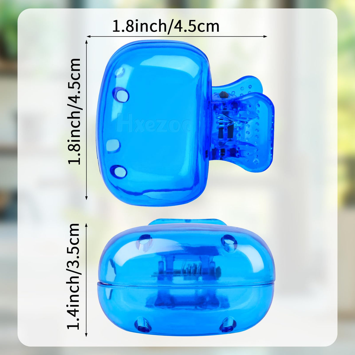 Hxezoc 12 Pack Toothbrush Covers Toothbrush Holders Travel Toothbrush Protector Cap Plastic Protective Portable Clip for Bathroom, Household Travel, Camping, School, Business