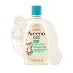 Aveeno Kids Shampoo & Conditioner, Hypoallergenic, 12 fl. oz | Kids Shampoo & Conditioner with Oat Extract, Condition & Detangle Kids Hair, Sensitive Skin and Scalp, Hypoallergenic