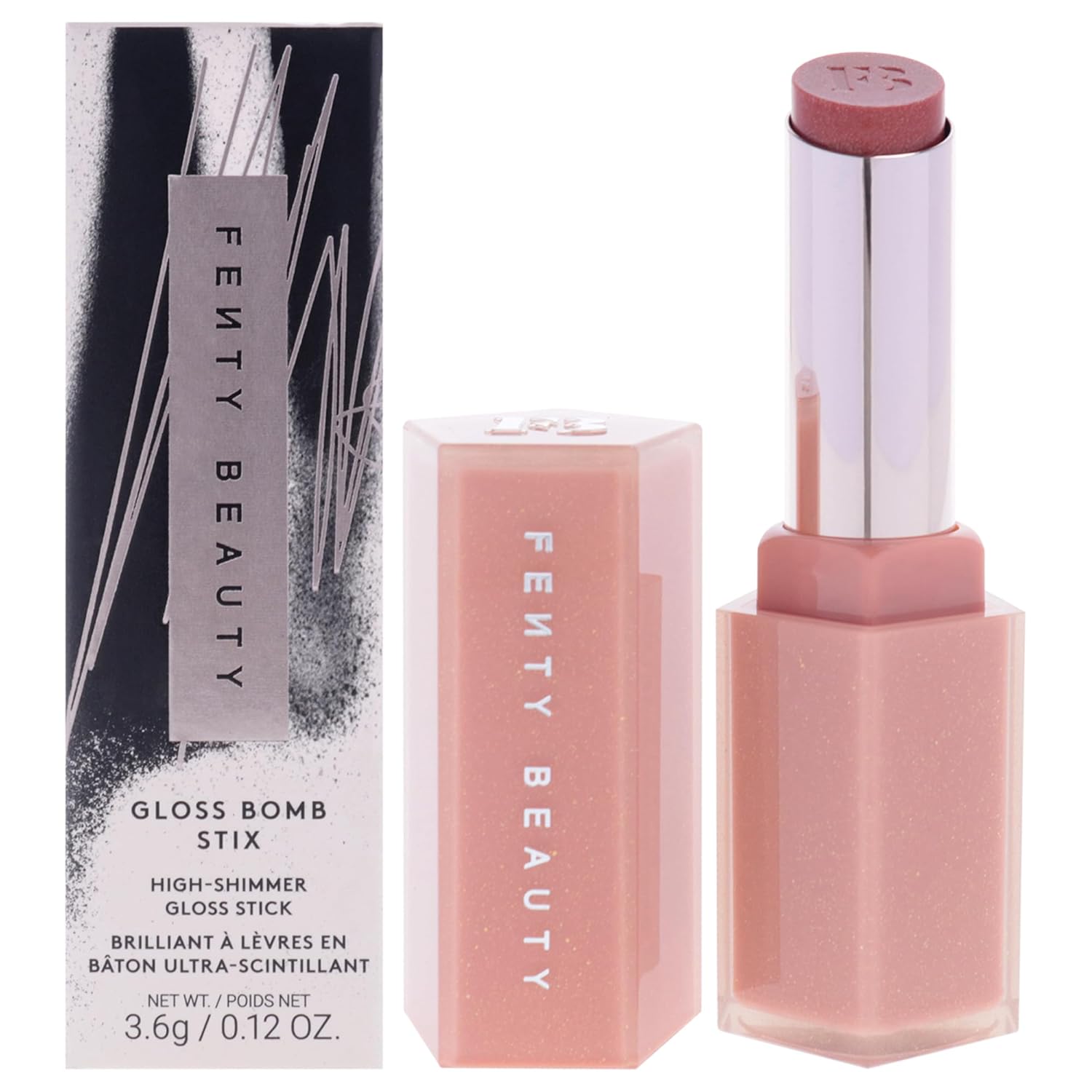 Buy now Gloss Bomb Stix High Shine Gloss Stick - 03 Fenty Glow by Fenty Beauty for Women - 0.12 oz Lipstick Fenty Glow 01 (Rose Nude) at indiglob india