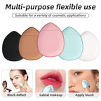 Finger Puff, 12 Pcs Mini Makeup Puff,Suitable For Foundation, Concealer, Eye Shadow,Beauty Makeup Tools (5 Color 1 Set)