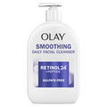 Olay Face Wash Daily Facial Cleanser with Retinol, Peptides and Glycerin, Smoothing and Hydrating Anti Aging Face Wash, Sulfate Free Cream Cleanser for Mature Skin, Daily Use, 16 Oz