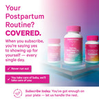 Pink Stork Total Postnatal Vitamins for Women, 60 Capsules, Berry | Clean Label Award, Vegan Algae DHA, No Fishy Burps, Methylated Folate, Iron, Gentle on Stomach, Postpartum + Lactation
