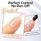 modelones Gel Top Coat and Silky Base Set 15ml Upgrade No Wipe Glossy