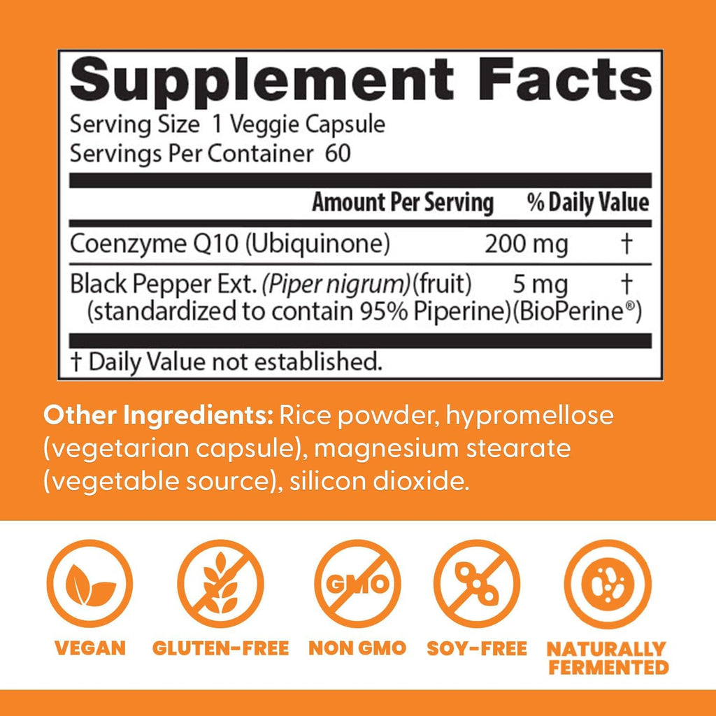Buy now Doctors Best High Absorption CoQ10, Heart & Energy Support*, USP Verified, Naturally Fermented CoQ10, Non-GMO, Gluten Free, Soy Free, Vegan 60 Veggie Caps at indiglob india
