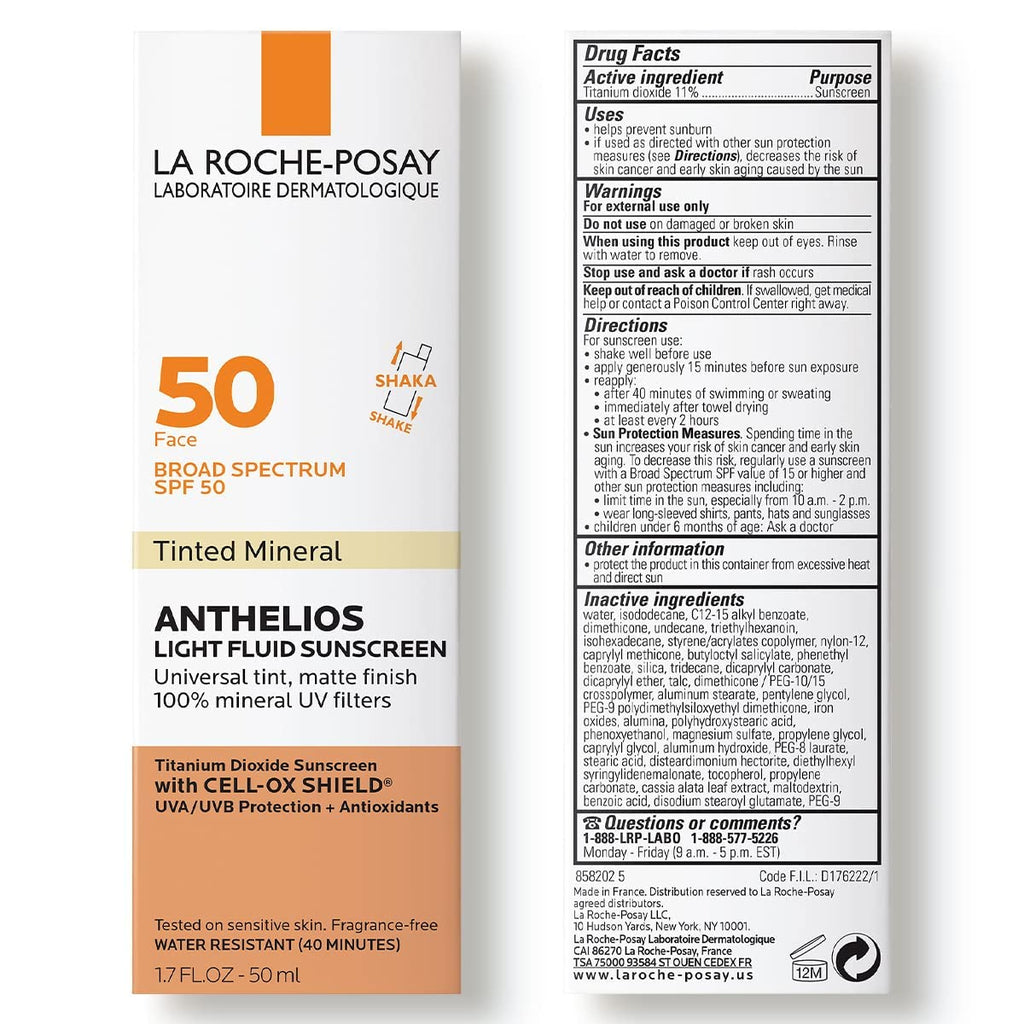 La Roche Posay Anthelios 50 Mineral Tinted Ultra Light Sunscreen Fluid