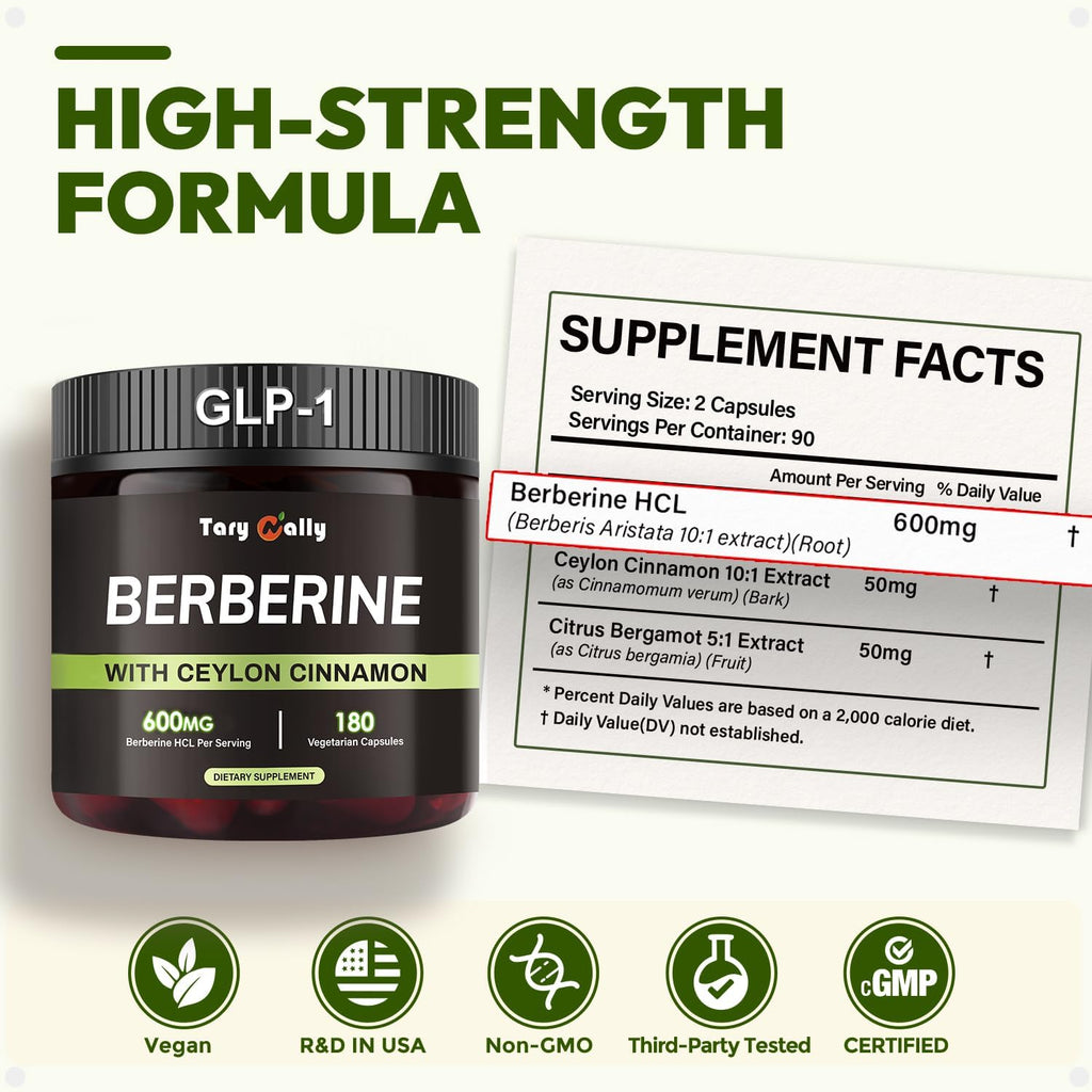 Liposomal Berberine with Ceylon Cinnamon for Weight Loss Metabolic Support