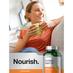 Horbäach Pumpkin Seed Oil 3000mg | 120 Softgel Capsules | Essential Fatty Acids with Omega 6 and 9 | Cold Pressed Dietary Supplement | Non-GMO and Gluten Free Formula