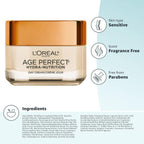 Buy now L'Oreal Paris Skincare Age Perfect Hydra-Nutrition Anti-Aging Day Cream with Manuka Honey Extract, 1.7 Ounce at indiglob india