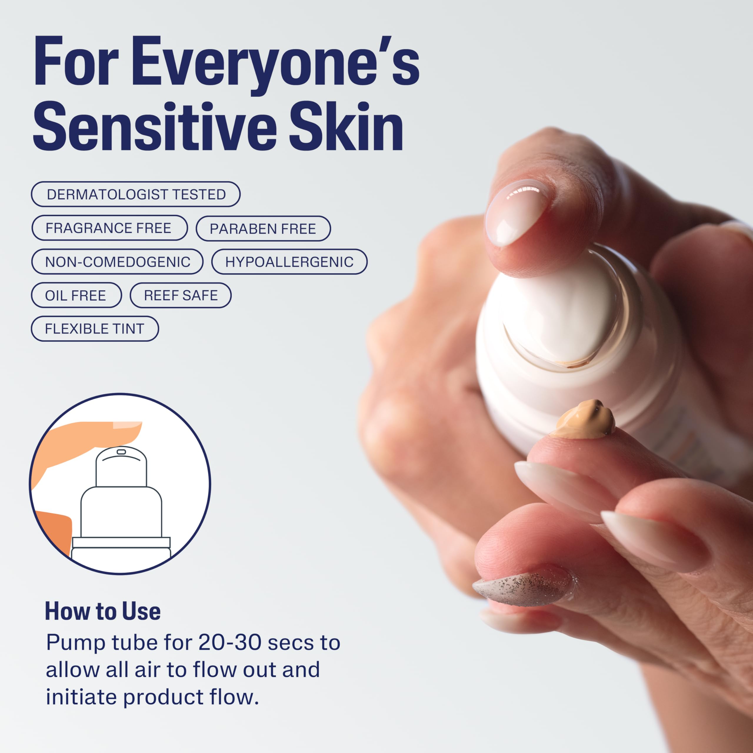 Buy now CETAPHIL Everyday Sunscreen Tinted Lotion for Face, 1.7 fl oz, 100% UVA/UVB Mineral Sunscreen: Titanium Dioxide & Zinc Oxide, SPF 40, For Sensitive Skin at indiglob india