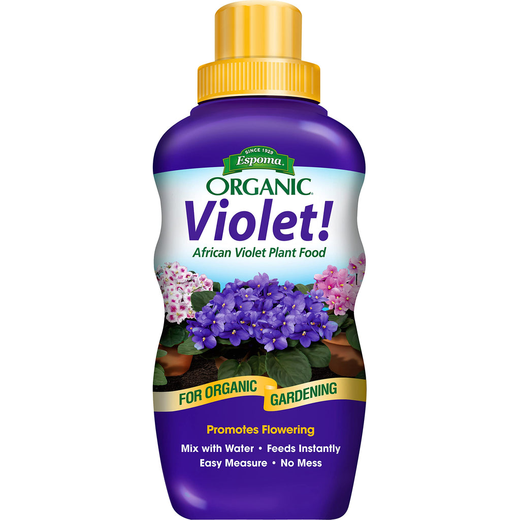 Buy now Espoma Organic Violet! 8-Ounce Concentrated Plant Food – Plant Fertilizer and Bloom Booster for All Violets and Indoor Flowering Plants. Promotes Vigorous Growth and Blooming. at indiglob india