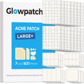 7 Sizes 831 Counts Pimple Patches Variety Pack for Face, Back | Hydrocolloid, Large Blemish Patches for Body, Chin, Chest, Cheek, Shoulder, Neck, Forehead (Dot, Moon, Rectangular, Square)