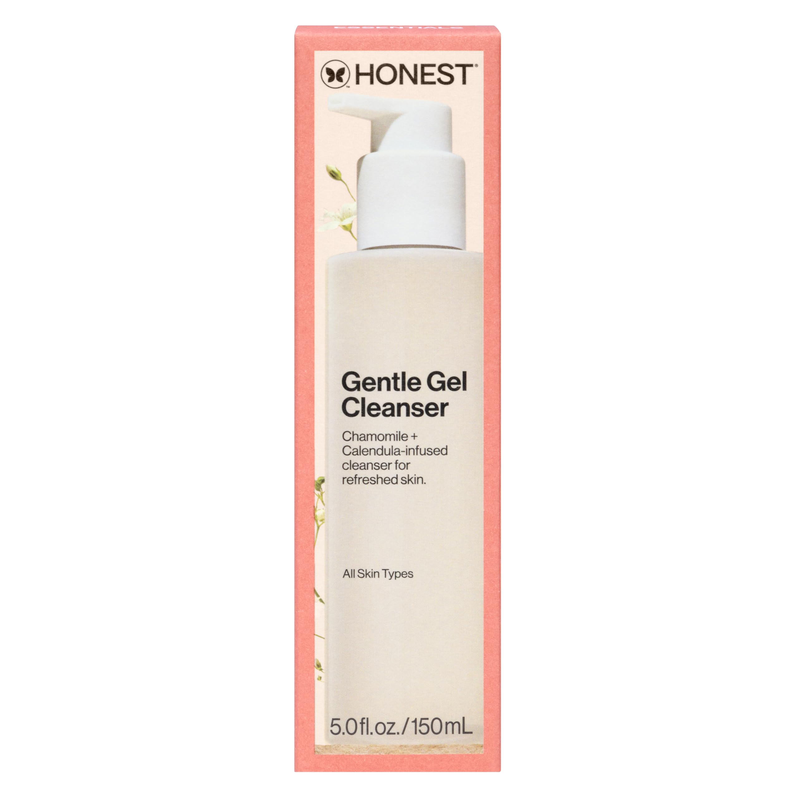Honest Beauty Gentle Gel Daily Face Cleanser, Sensitive Skin, 5 fl oz