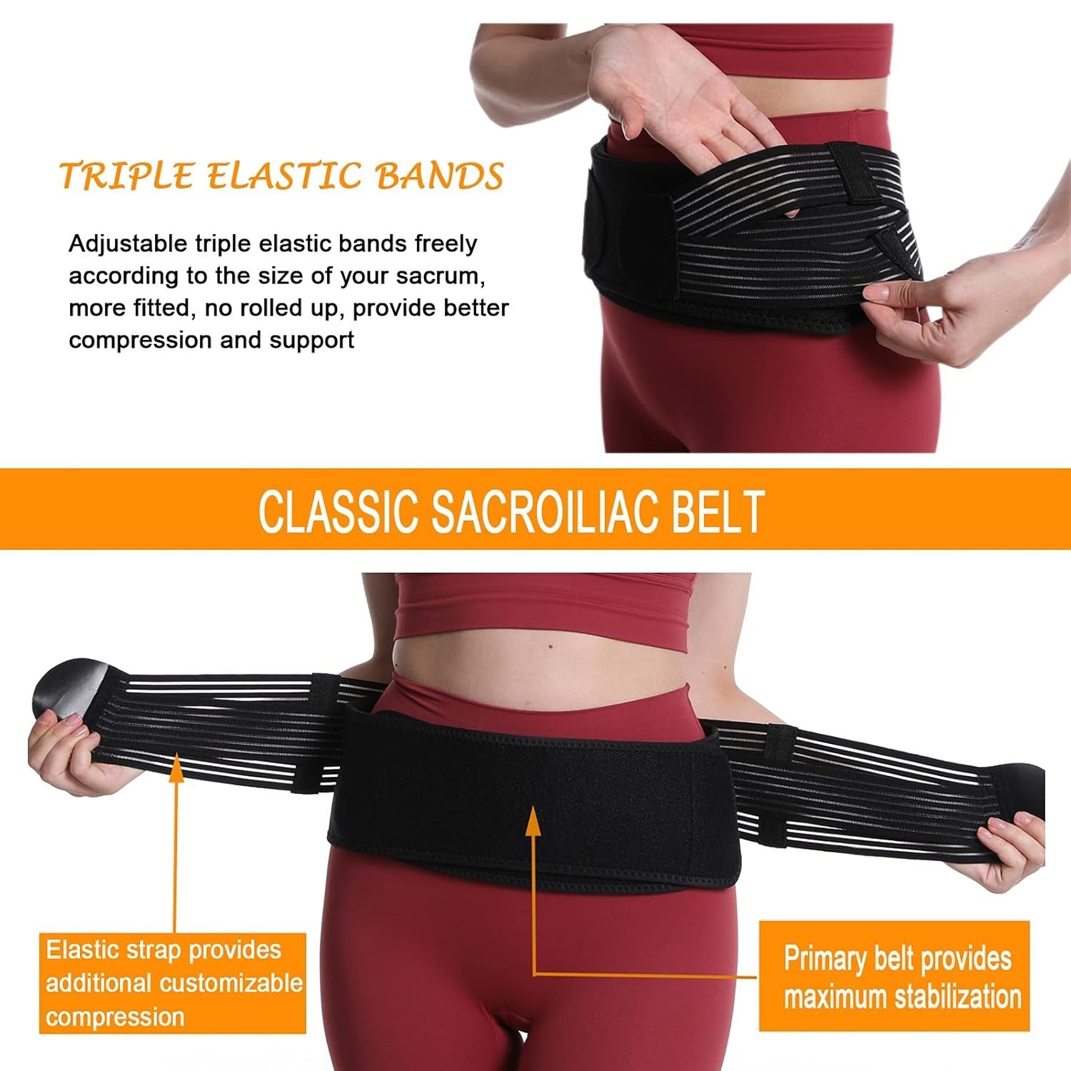 Buy now Paskyee Sacroiliac Joint Belt for Women and Men That Alleviates Sciatic, Pelvic, Lower Back, Hip and Sacral Nerve Pain, Breathable Si Belt, Trochanter Brace at indiglob india