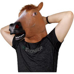 Buy now MOLEZU Horse Head Mask for Adult, Brown Horse Head Latex Animal Mask, Novelty Halloween Costume for Masquerade Party. at indiglob india