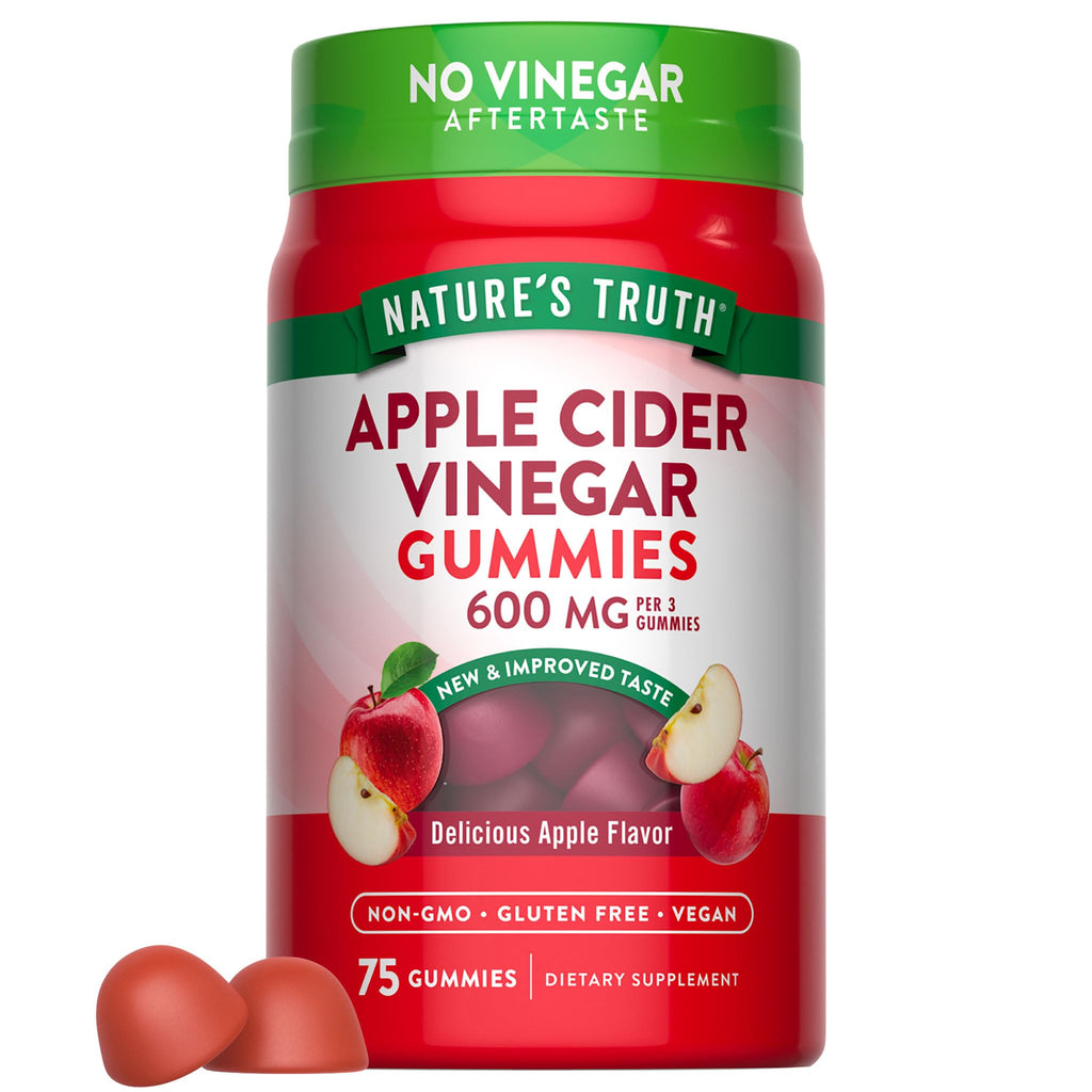 Nature's Truth Apple Cider Vinegar Gummies | 600 mg | 75 Gummies